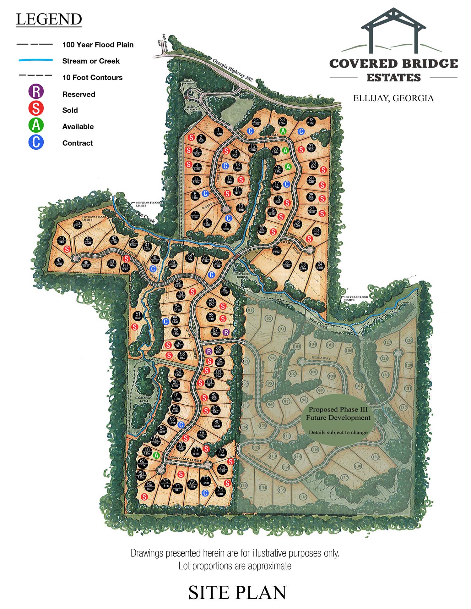 Covered Bridge Estates Homes & Homesites in Ellijay,